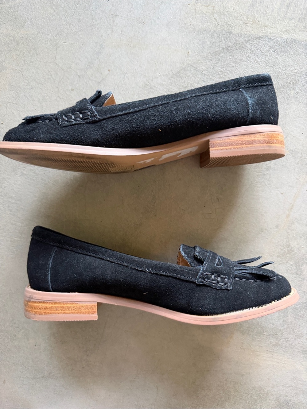 Topshop shoes black velvet loafer size 6 - Picture 5 of 9